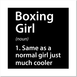 Boxing Girl Definition Posters and Art